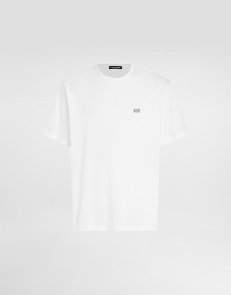 Camiseta de algodón con etiqueta