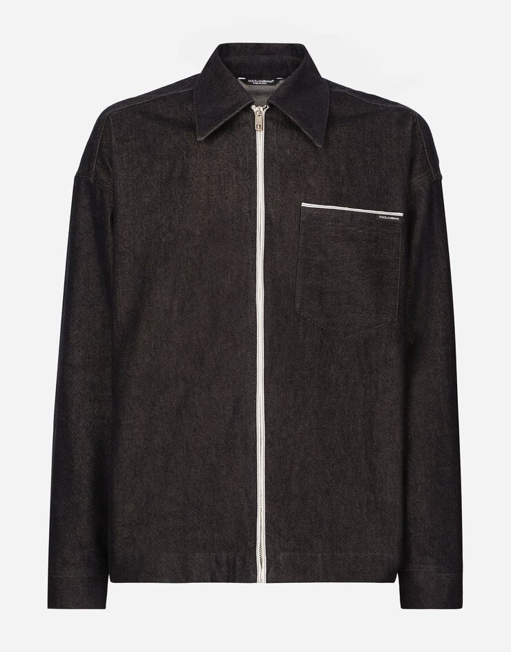 Blusa vaquera con cremallera