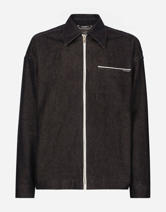 Blusa vaquera con cremallera