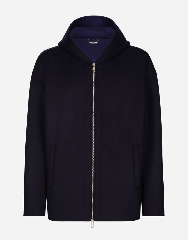 Chaqueta con capucha de cachemira