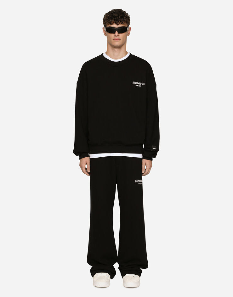Pantaloni da jogging in jersey con stampa e logo DGVIB3