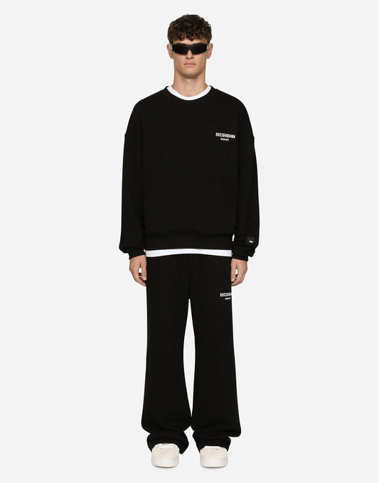 Pantaloni da jogging in jersey con stampa e logo DGVIB3