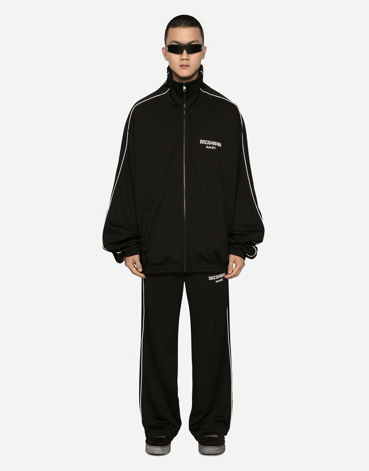 Pantaloni da jogging in triacetato con patch DGVIB3