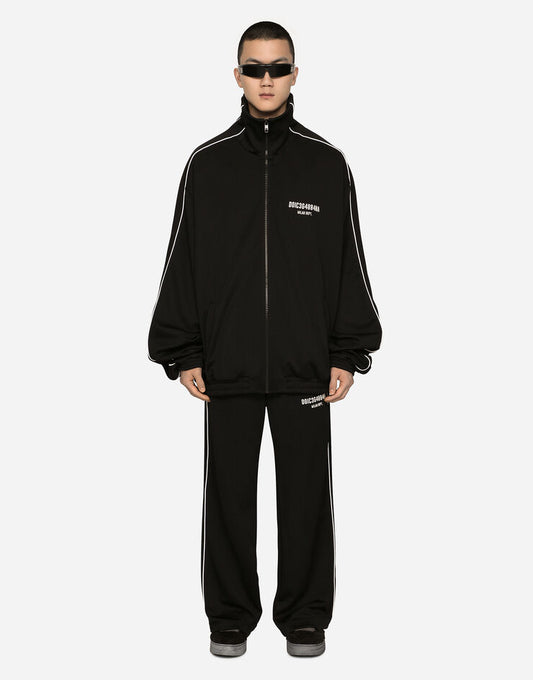 Pantaloni da jogging in triacetato con patch DGVIB3