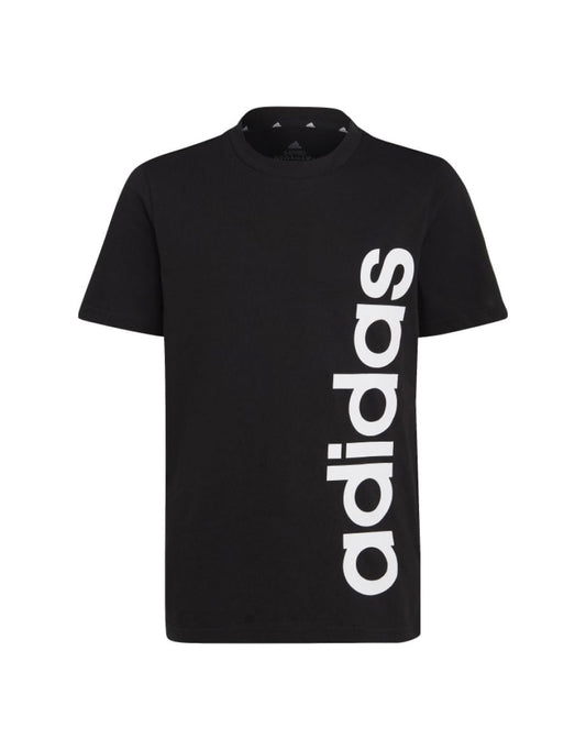 Camiseta de algodão com logotipo linear Essentials
