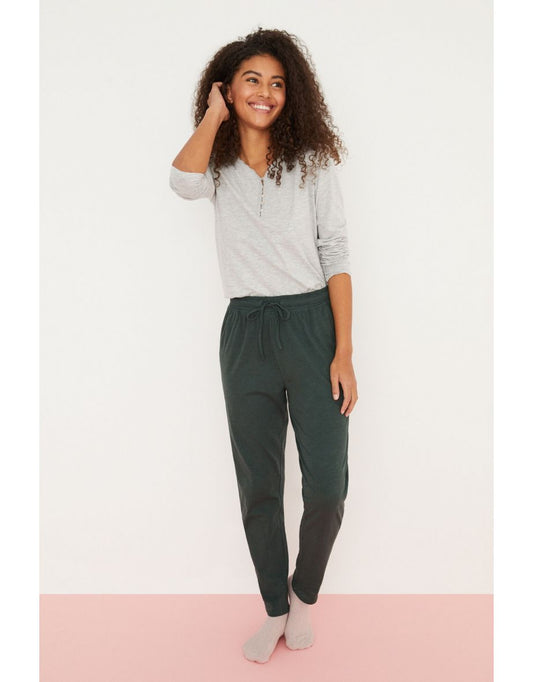 Pantalón largo 100% algodón verde