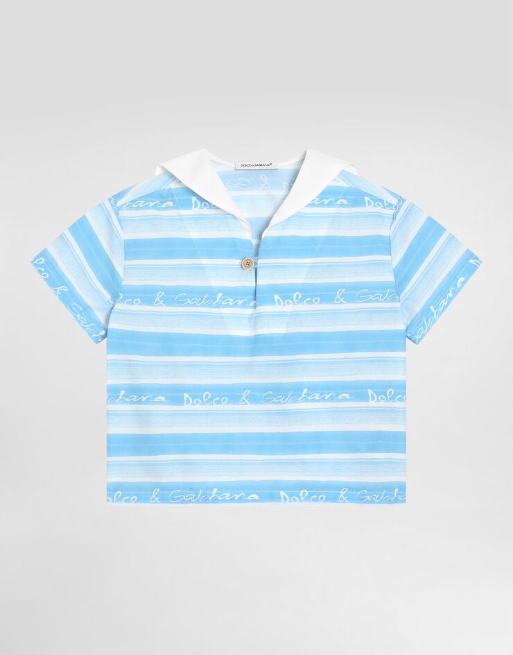 Striped Poplin Shirt