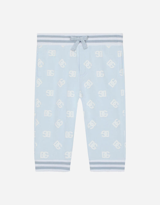 Pantaloni da jogging con stampa gommata del logo DG