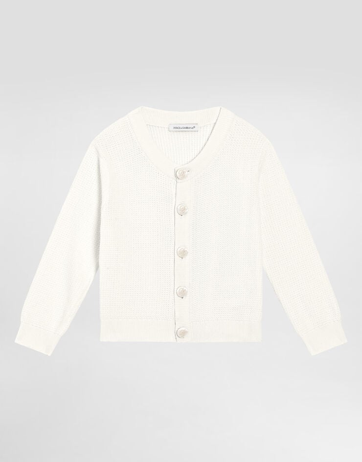 Chaqueta de punto con botones de marca