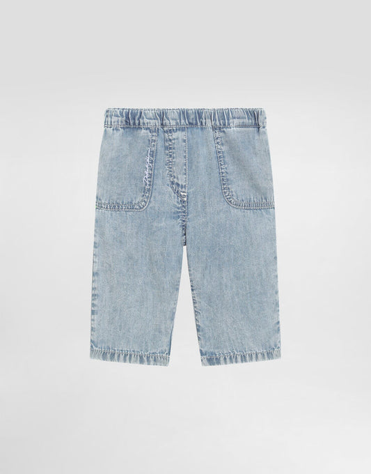 Jeans in denim con logo Dolce & Gabbana