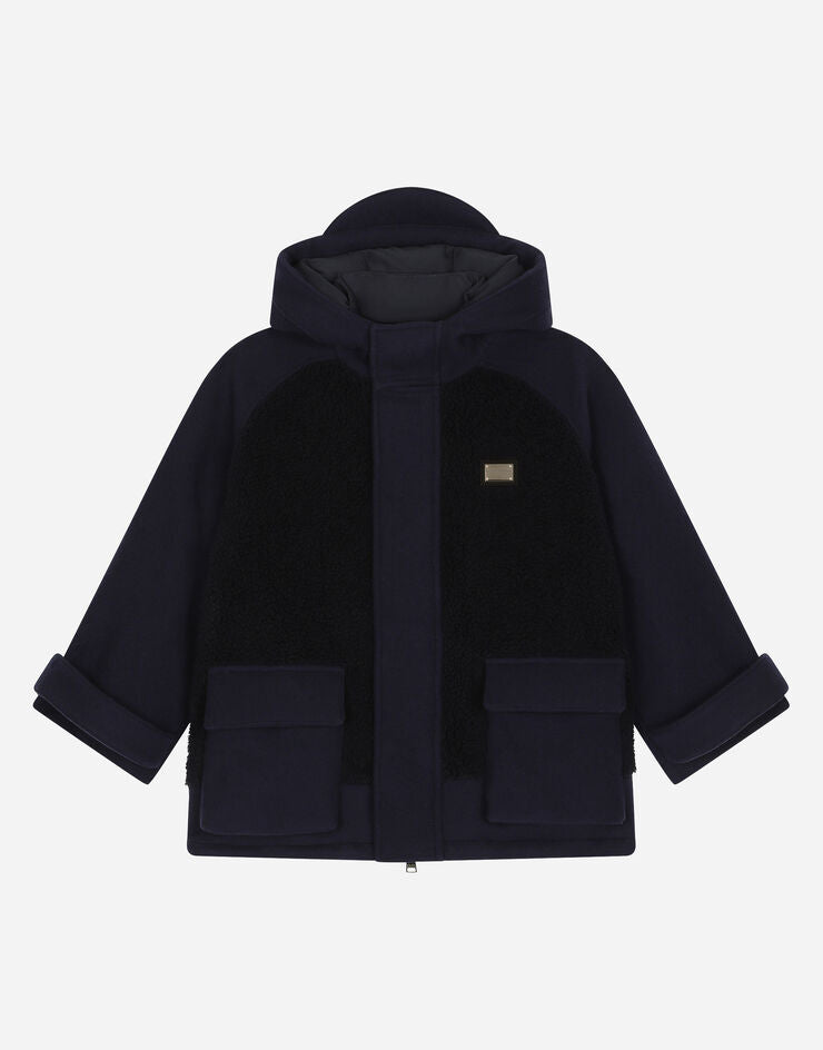 Parka Baize con inserti in pelliccia sintetica e targhetta logo
