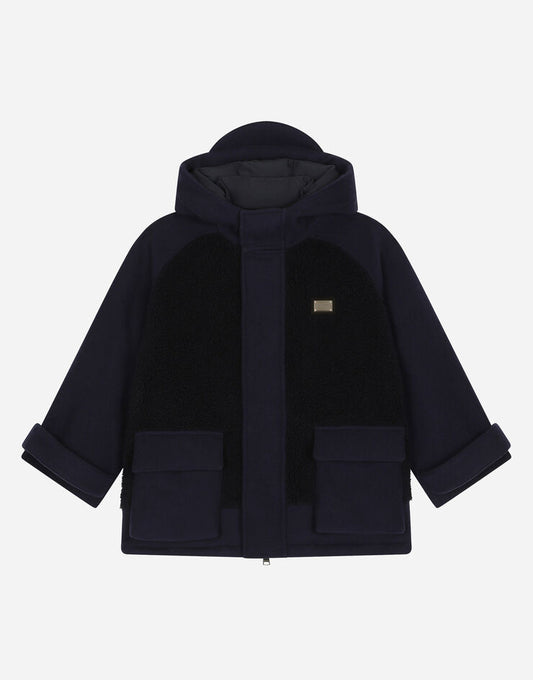 Parka Baize con inserti in pelliccia sintetica e targhetta logo