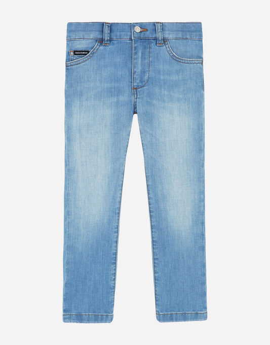 Jeans Stretch Slim Fit Baby Blue