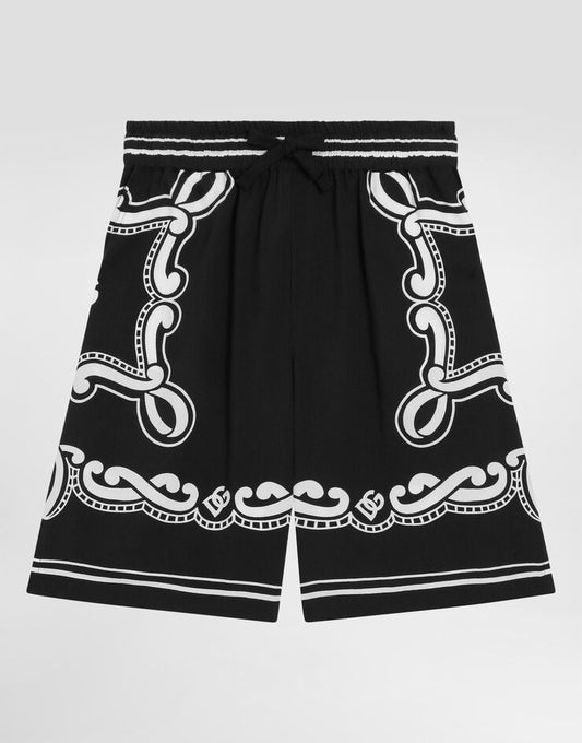 Shorts Batik com estampa de bandana