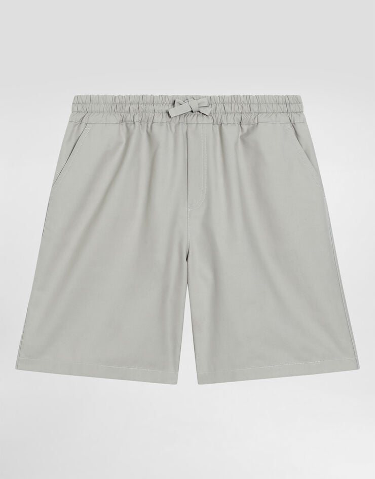 Shorts de gabardine com logotipo da DG