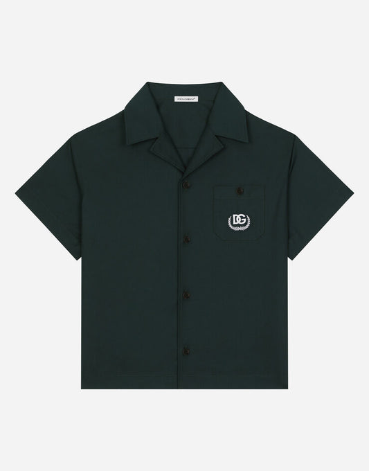 Camisa de popelina con logotipo DG