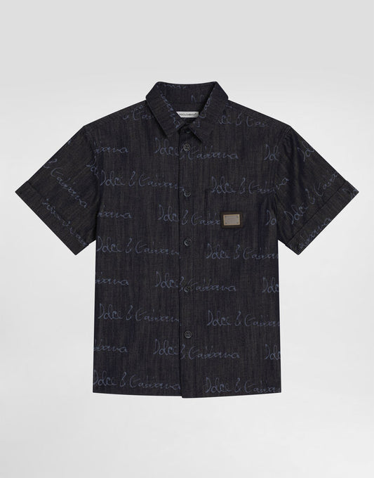 Camisa vaquera con logotipo Dolce & Gabbana