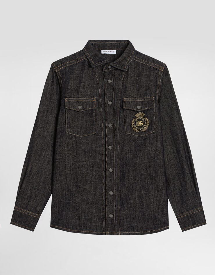 Denim Shirt with DG Logo