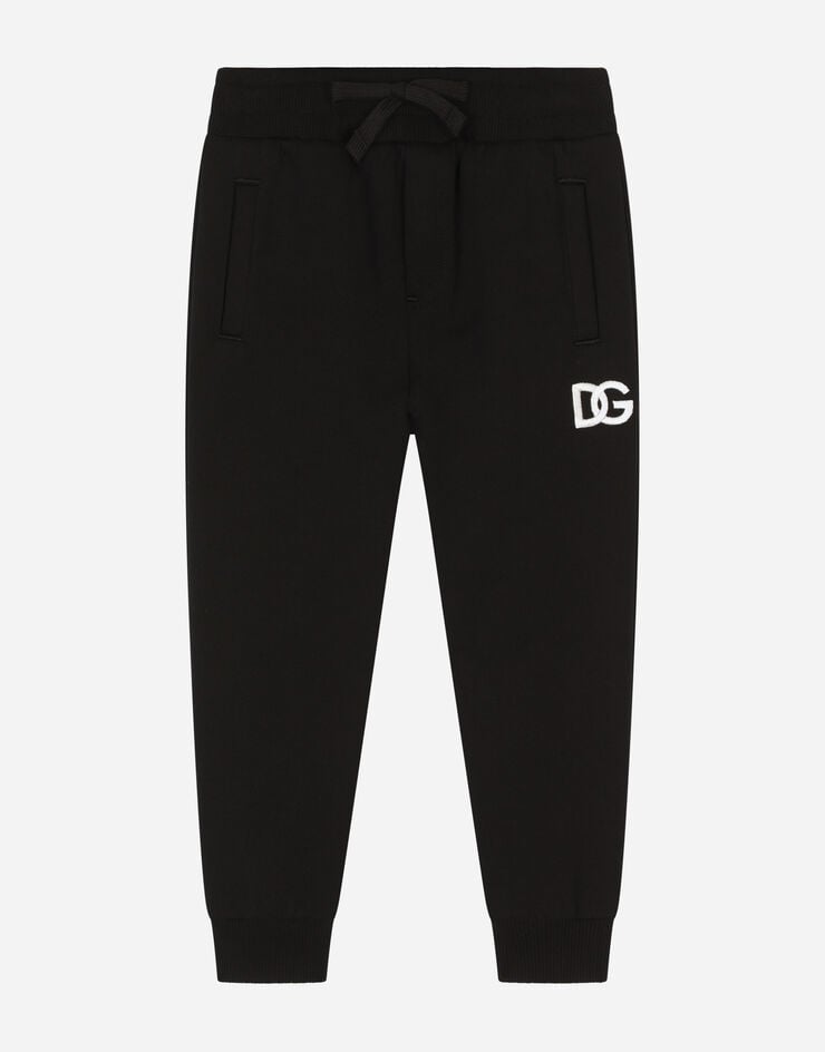 Calça jogging de jérsei com bordado do logotipo da DG