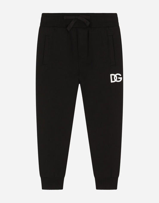 Calça jogging de jérsei com bordado do logotipo da DG