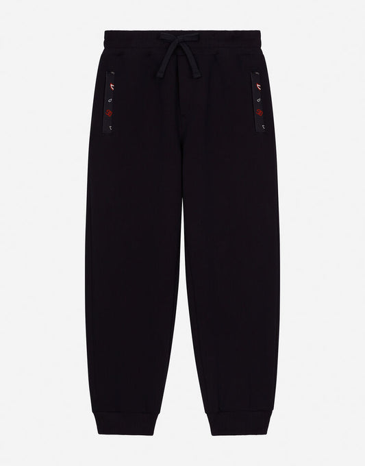 Pantaloni da jogging con dettagli a stampa bandana