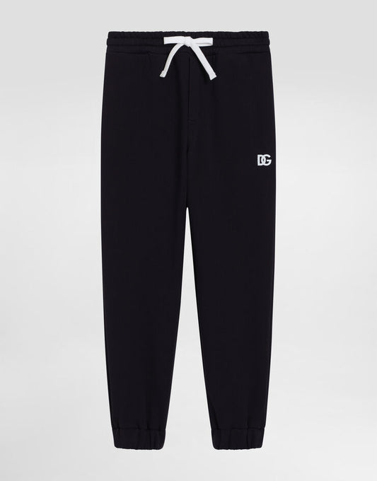 Calça de moletom de lã com logotipo da DG