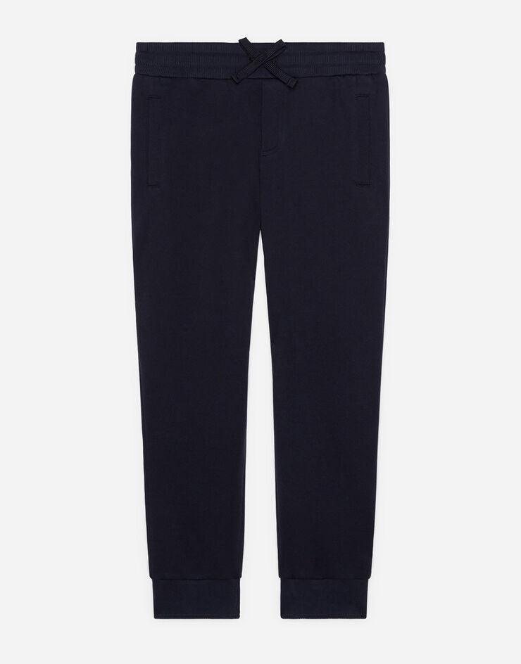 Calça jogging de jérsei com placa de logotipo