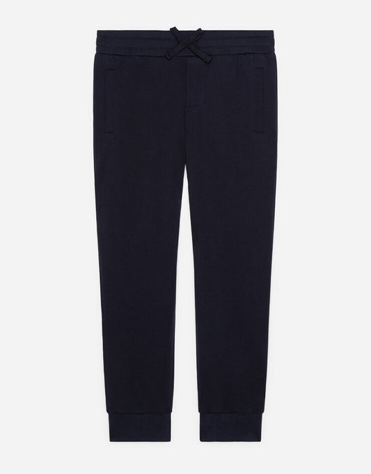 Calça jogging de jérsei com placa de logotipo