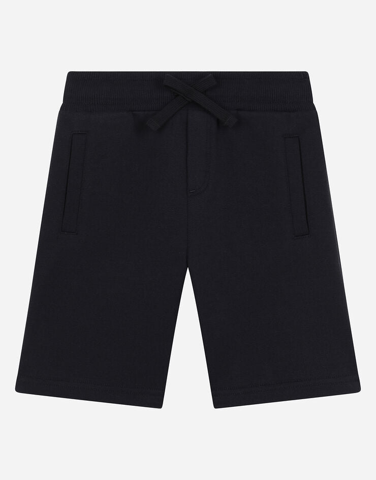 Shorts de jogging de jérsei com placa de logotipo