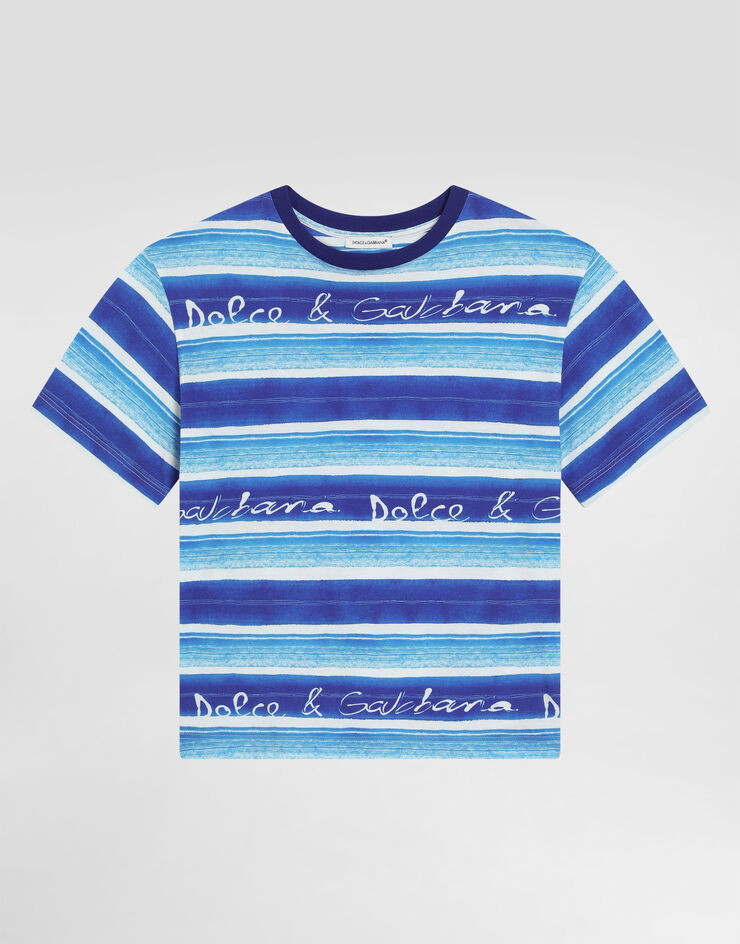 Camiseta de punto con estampado de rayas