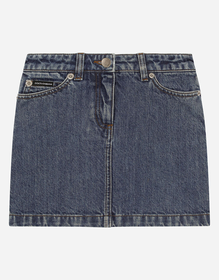Minigonna di jeans a 5 tasche