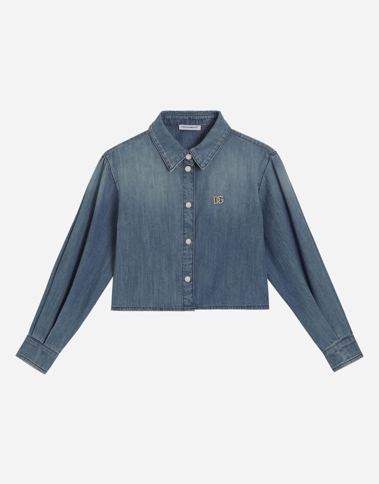 Camisa vaquera con logotipo DG