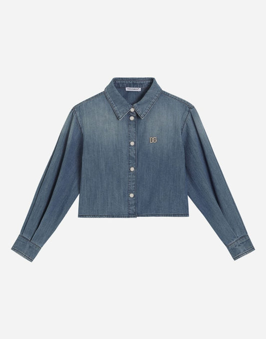 Camisa vaquera con logotipo DG