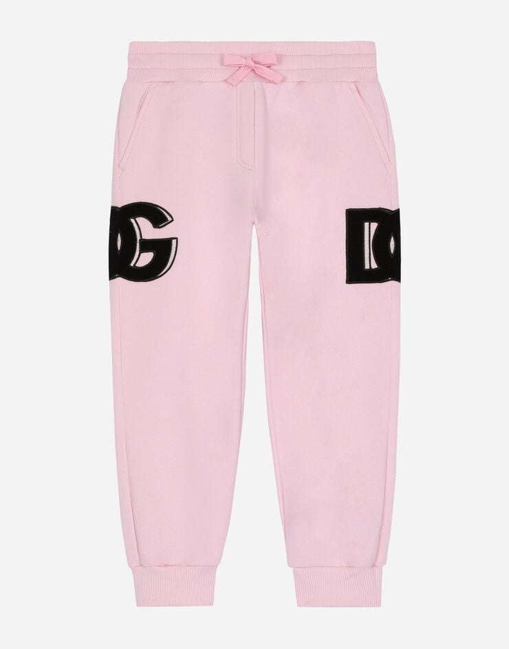 Pantaloni da jogging con patch logo DG
