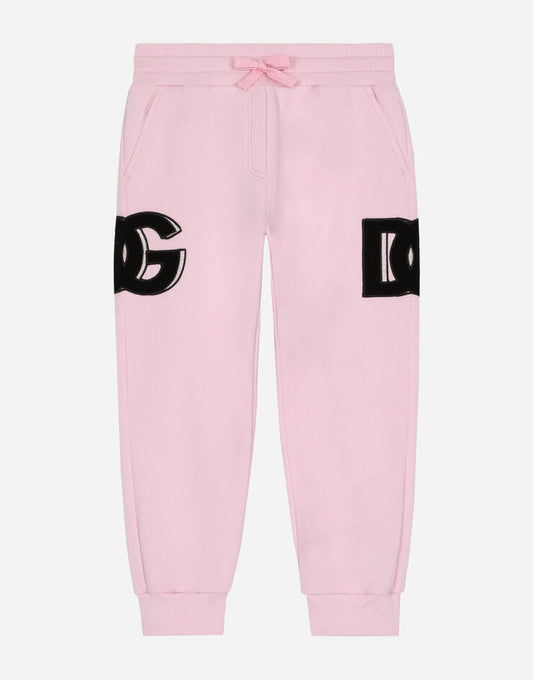 Pantaloni da jogging con patch logo DG
