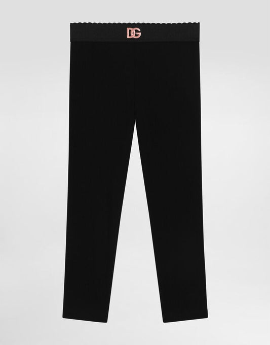 Leggings interlock con logo DG