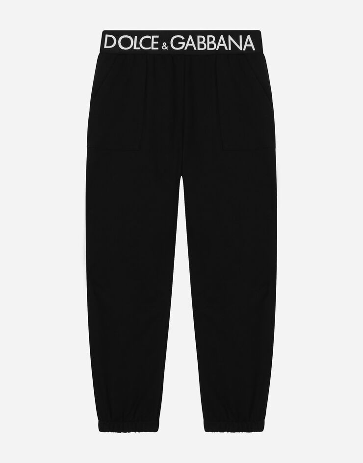 Pantaloni da jogging con elastico in vita con marchio