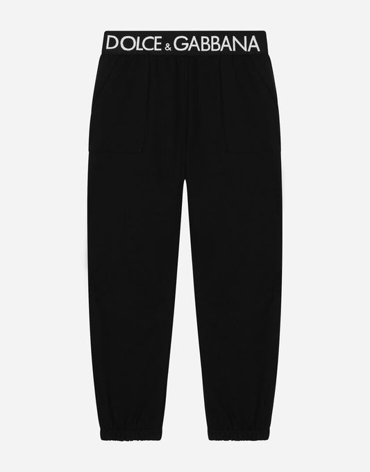 Pantaloni da jogging con elastico in vita con marchio