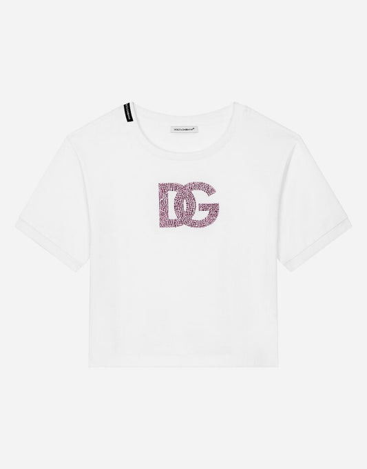 Camiseta Rhinestone Logo Jersey