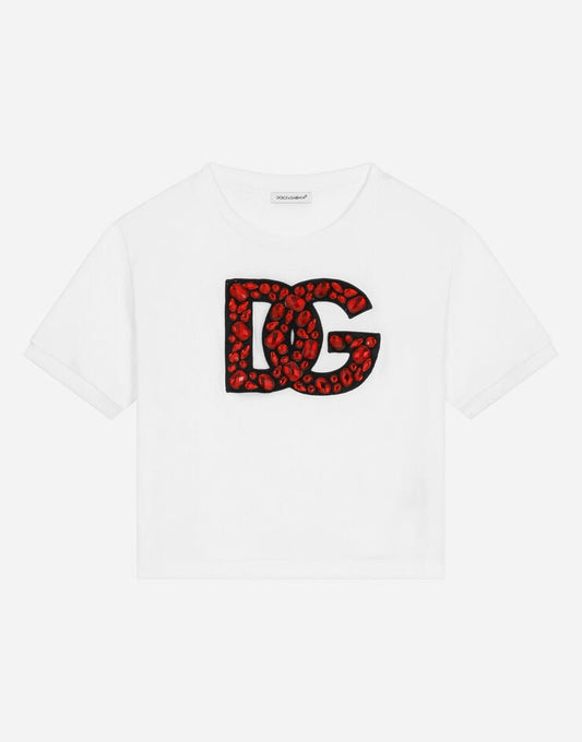 Camiseta de manga corta con logotipo DG