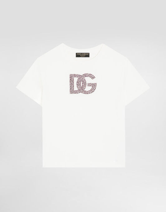 Camiseta de punto con logotipo DG