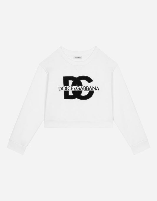Sudadera de punto con logotipo DG