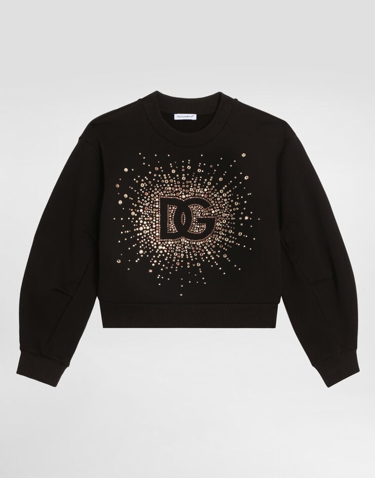 Sudadera de punto con detalles de strass