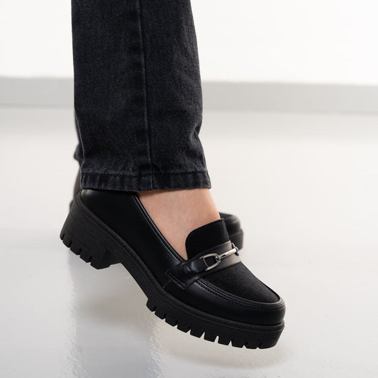 Scarpe Mississipi da donna con mocassino nero