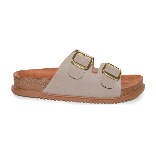 Women's White Off-White Buckle Sandal Papete by Beira Rio
