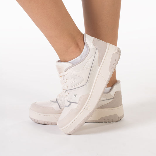 Via Marte - Sneakers con plateau da donna 1977 Beige