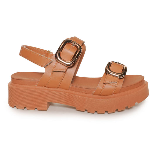 Sandália feminina Vizzano Camel Tractor Sole