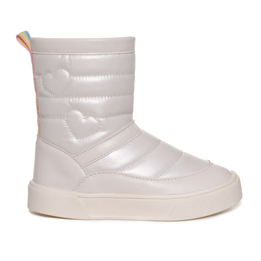 Botas infantis de cano médio Funfeet Analu em Off White