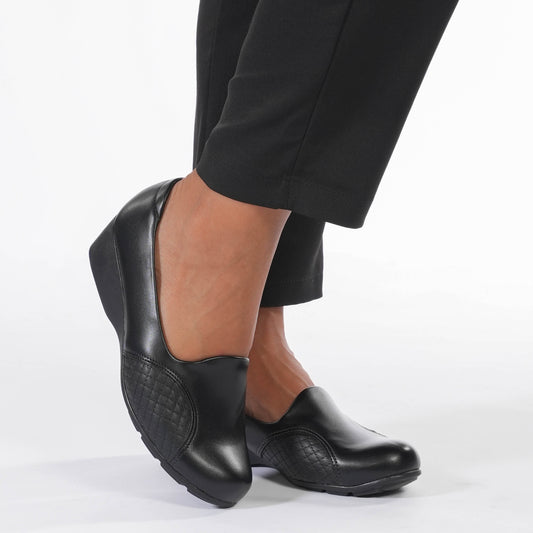 Scarpe Modare trapuntate nere da donna