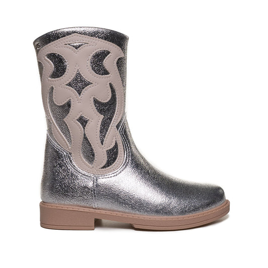 Bota Infantil Pampili Safira Prata